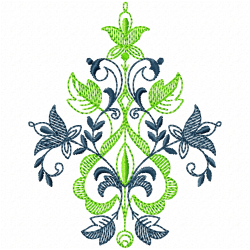 Flowers And Tree Embroidery Design 9 Flowers And Tree Embroidery Design 9